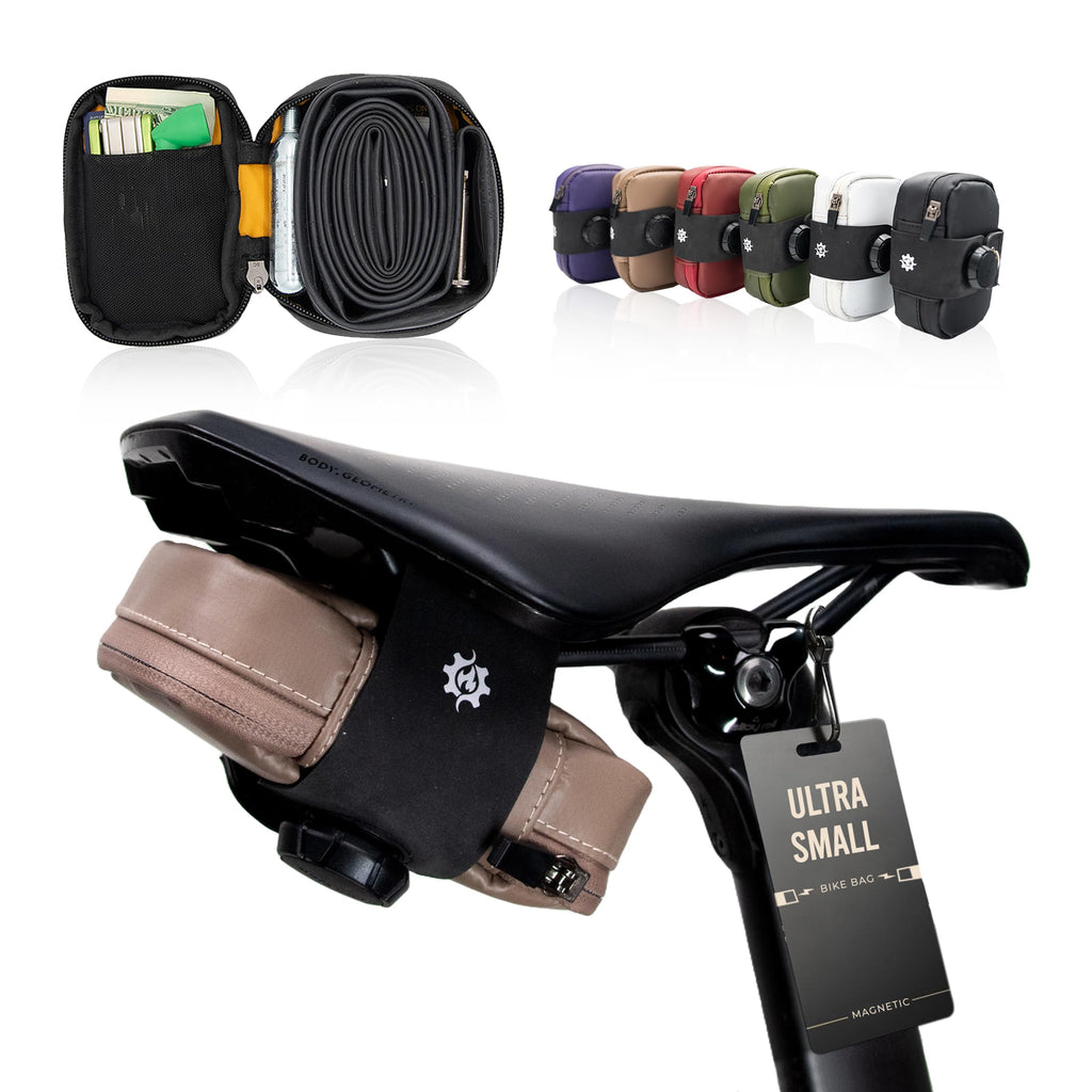 Magnetic Bicycle Saddle Bag with Quick Buckle Attachment
