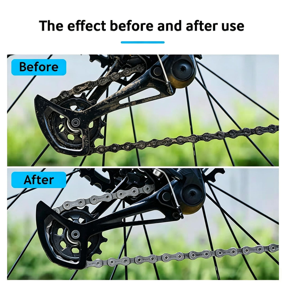Bicycle Chain Cleaner, Portable Bike Chain Cleaning Tool for Maintenance