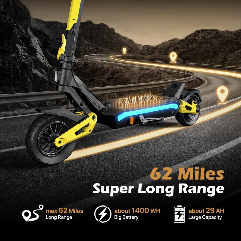 AOTOS GT01 PRO Electric Scooter,Off Road Electric Scooter Adults,Escooter