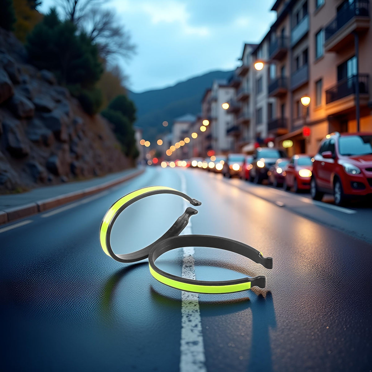Reflective Cycling Ankle Bands & Trouser Clips 2-Pack