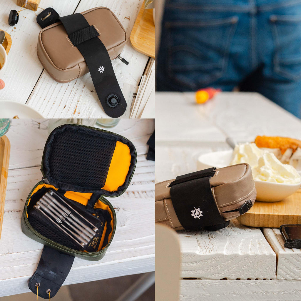 Magnetic Bicycle Saddle Bag with Quick Buckle Attachment